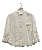 ARGUEアーギュ）の古着「COTTON LINEN DENIM MELLOW SHIRTS」｜ホワイト
