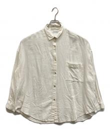 ARGUE（アーギュ）の古着「COTTON LINEN DENIM MELLOW SHIRTS」｜ホワイト