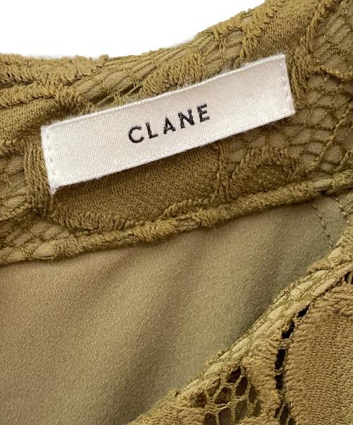 CLANE（クラネ）CLANE (クラネ) VINTAGE LACE PUFF ONE PIECE カーキ サイズ:1の古着・服飾アイテム