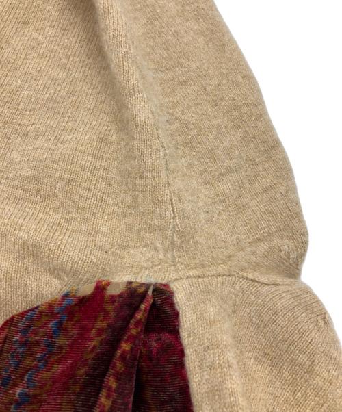 sacai（サカイ）sacai (サカイ) バックフレアタートルネックニット ベージュ サイズ:1の古着・服飾アイテム