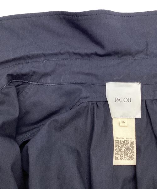 patou（パトゥ）patou (パトゥ) ドッキングシャツワンピース ネイビー サイズ:36の古着・服飾アイテム