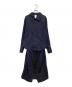 patou（パトゥ）の古着「ドッキングシャツワンピース」｜ネイビー