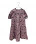 RED VALENTINO（レッドヴァレンティノ）の古着「ギンガムチェック×スズラン ワンピース　VR3VAW305LM」｜ホワイト/ブラック/ピンク