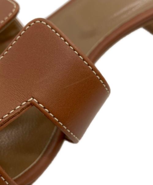 HERMES（エルメス）HERMES (エルメス) サンダル ブラウン サイズ:38の古着・服飾アイテム