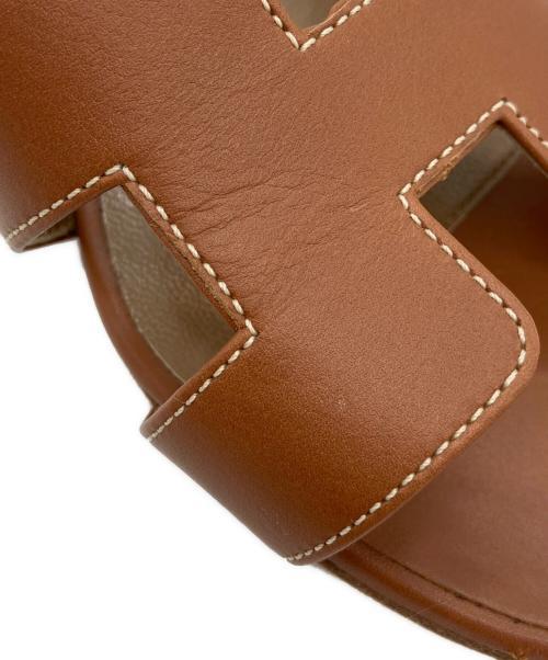 HERMES（エルメス）HERMES (エルメス) サンダル ブラウン サイズ:38の古着・服飾アイテム