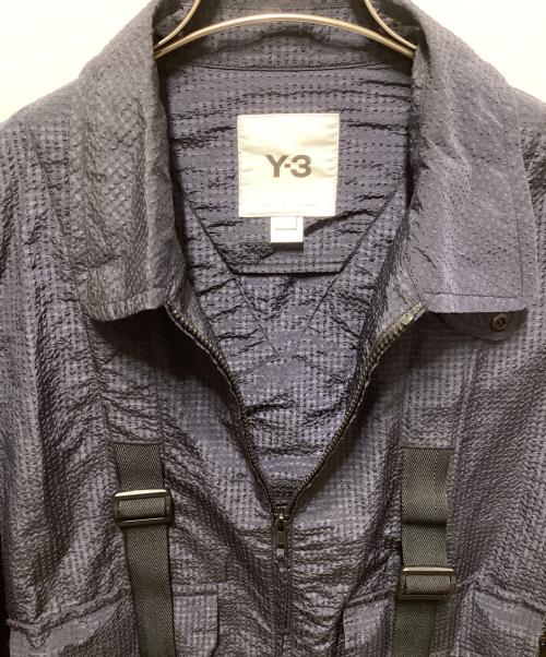 Y-3（ワイスリー）Y-3 (ワイスリー) Navy Seersucker CH2 Sporty Jacket ネイビー サイズ:Mの古着・服飾アイテム