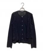 tricot COMME des GARCONSトリココムデギャルソン）の古着「フェイクレイヤードカーディガン」｜ブラック