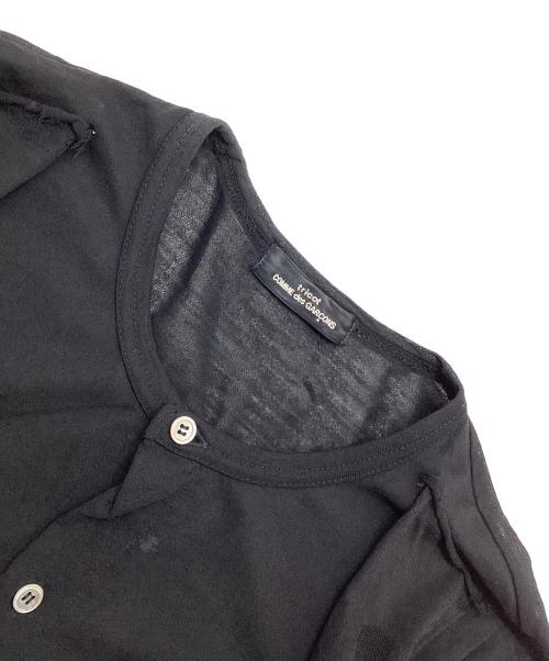 tricot COMME des GARCONS（トリココムデギャルソン）tricot COMME des GARCONS (トリココムデギャルソン) フェイクレイヤードカーディガン ブラック サイズ:Freeの古着・服飾アイテム
