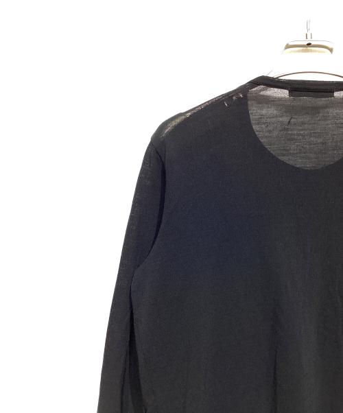 tricot COMME des GARCONS（トリココムデギャルソン）tricot COMME des GARCONS (トリココムデギャルソン) フェイクレイヤードカーディガン ブラック サイズ:Freeの古着・服飾アイテム