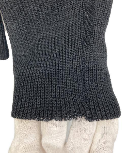 tricot COMME des GARCONS（トリココムデギャルソン）tricot COMME des GARCONS (トリココムデギャルソン) フラワー刺繍タートルネックニット ブラック サイズ:Freeの古着・服飾アイテム