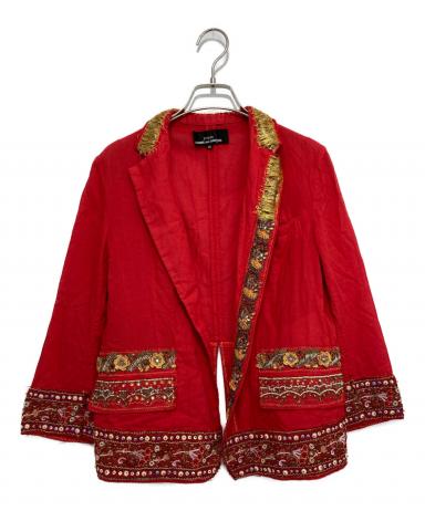 【値下げ可能】トリココムデギャルソン ヴィンテージ ジャケット レッド ウール 中古・古着通販】tricot COMME des GARCONS (トリココムデギャルソン