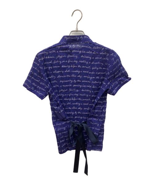 tricot COMME des GARCONS（トリココムデギャルソン）tricot COMME des GARCONS (トリココムデギャルソン) day dreamingリボンシャツ ブルー サイズ:Ｍの古着・服飾アイテム