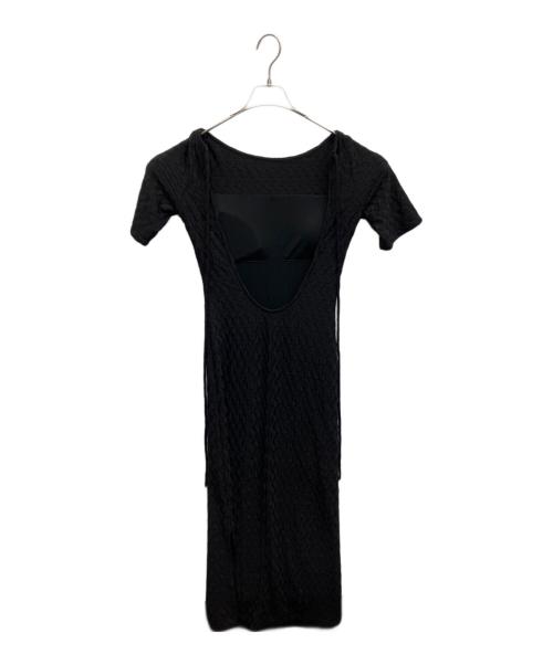 Rosarymoon（ロザリームーン）ROSARYMOON (ロザリームーン) Back Open Fit Dress ブラック サイズ:Freeの古着・服飾アイテム