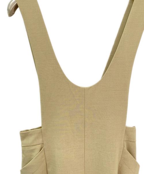 CLANE（クラネ）CLANE (クラネ) DEEP U NECK SALOPETTE ベージュ サイズ:０の古着・服飾アイテム