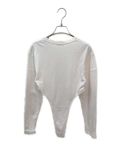 CLANE（クラネ）CLANE (クラネ) CONSTRUCTIVE FORM BODY SUIT ホワイト サイズ:1の古着・服飾アイテム