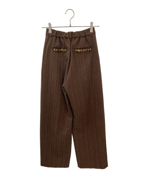 Ameri（アメリ）Ameri (アメリ) UND MANY MOTIF BUTTON PANTS ブラウン サイズ:Ｓ　の古着・服飾アイテム