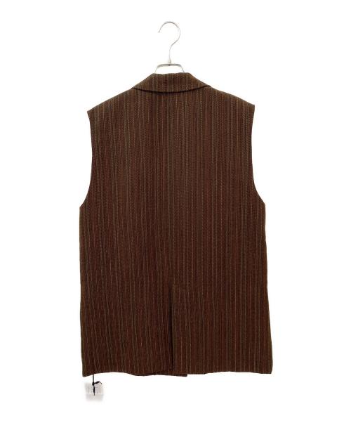 Ameri（アメリ）Ameri (アメリ) UND MANY MOTIF BUTTON VEST ブラウン サイズ:S 未使用品の古着・服飾アイテム