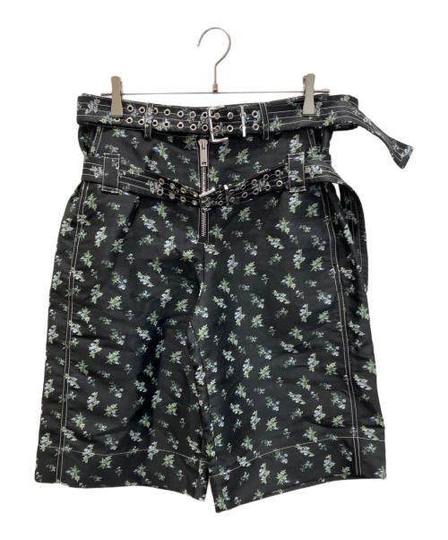 GANNI（ガニー）Ganni (ガニー) FLORAL JACQUARD SHORTS ブラック サイズ:36の古着・服飾アイテム