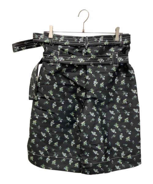 GANNI（ガニー）Ganni (ガニー) FLORAL JACQUARD SHORTS ブラック サイズ:36の古着・服飾アイテム