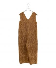 Ameri（アメリ）の古着「CHLOE V NECK ROMPERS」｜ブラウン
