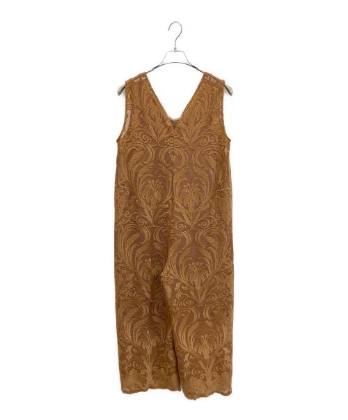 Ameri（アメリ）AMERI (アメリ) CHLOE V NECK ROMPERS ブラウン サイズ:Sの古着・服飾アイテム