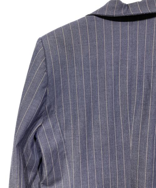 GANNI（ガニー）GANNI (ガニー) ストライプダブルジャケット ネイビー サイズ:34の古着・服飾アイテム