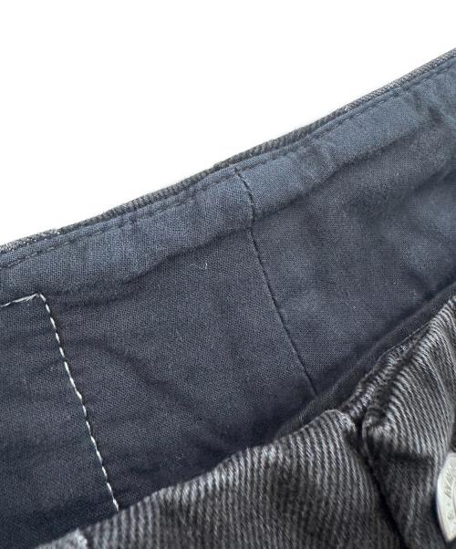 MM6 Maison Margiela（エムエムシックスメゾンマルジェラ）MM6 Maison Margiela (エムエムシックスメゾンマルジェラ) ボタンフライ切替デニムパンツ ブラック サイズ:25の古着・服飾アイテム