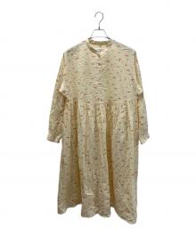 susuri（ススリ）の古着「25SS フォーマードレス 小花柄ワンピース」｜イエロー
