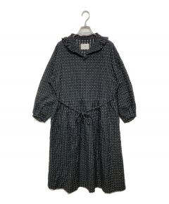 中古・古着通販】patou (パトゥ) ドッキングシャツワンピース ネイビー