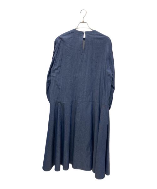 FOR flowers of romance（フォー フラワーズオブロマンス）FOR flowers of romance (フォー フラワーズオブロマンス) color denim flared DRESS ブルー サイズ:freeの古着・服飾アイテム