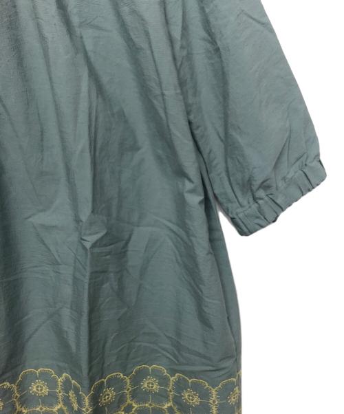 mina perhonen（ミナ ペルホネン）mina perhonen (ミナ ペルホネン) anemone　ワンピース グリーン サイズ:38の古着・服飾アイテム