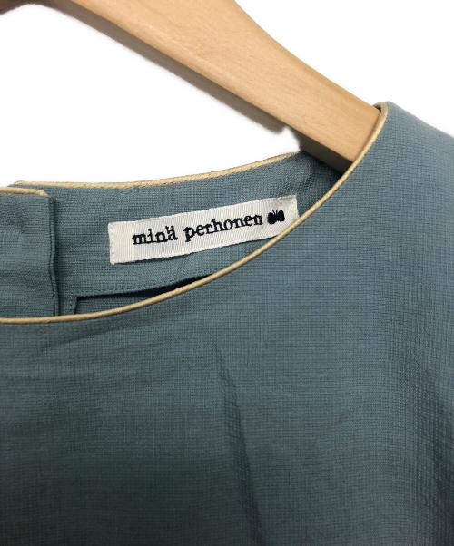 mina perhonen（ミナ ペルホネン）mina perhonen (ミナ ペルホネン) anemone　ワンピース グリーン サイズ:38の古着・服飾アイテム