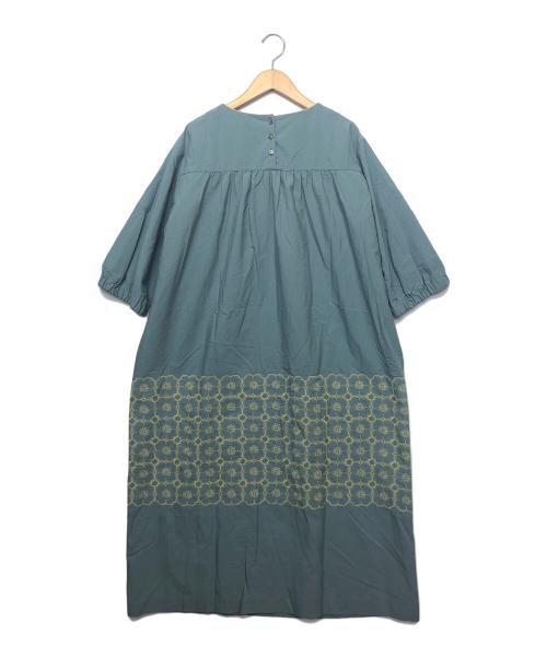 mina perhonen（ミナ ペルホネン）mina perhonen (ミナ ペルホネン) anemone　ワンピース グリーン サイズ:38の古着・服飾アイテム