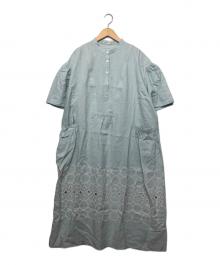 mina perhonen（ミナ ペルホネン）の古着「ワンピース」｜ライトブルー