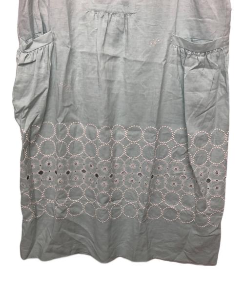 mina perhonen（ミナ ペルホネン）mina perhonen (ミナ ペルホネン) ワンピース ライトブルー サイズ:38の古着・服飾アイテム