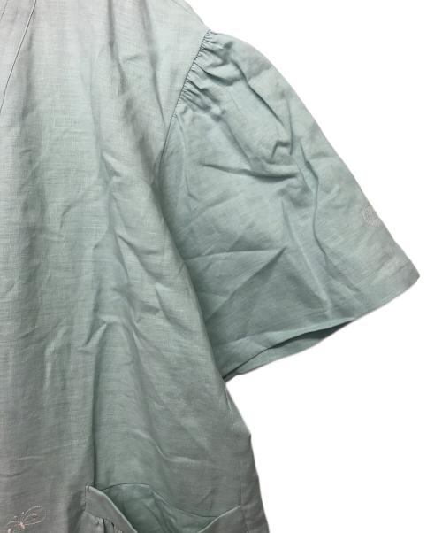 mina perhonen（ミナ ペルホネン）mina perhonen (ミナ ペルホネン) ワンピース ライトブルー サイズ:38の古着・服飾アイテム