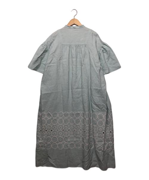 mina perhonen（ミナ ペルホネン）mina perhonen (ミナ ペルホネン) ワンピース ライトブルー サイズ:38の古着・服飾アイテム