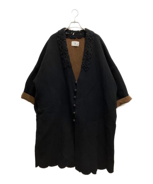 GASA*（ガサ）GASA* (ガサ) 「幻実と現実」羽織コート ブラック サイズ:FREEの古着・服飾アイテム