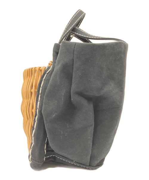 ebagos（エバゴス）ebagos (エバゴス) キャンバス・カゴポケット付トートの古着・服飾アイテム