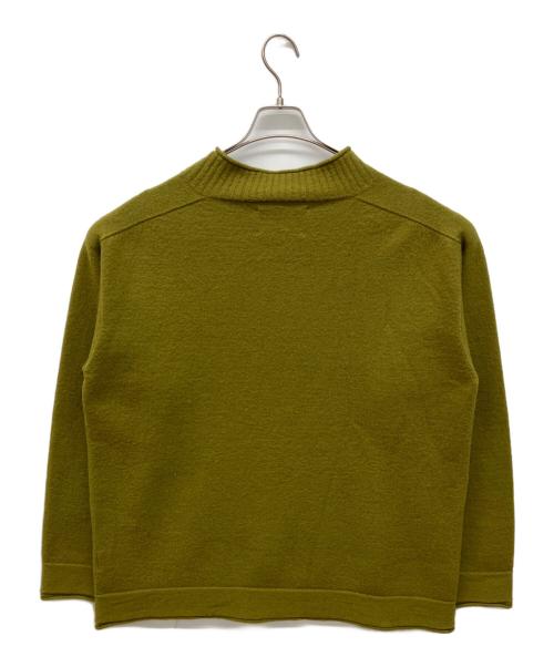 MHL（エムエイチエル）MHL (エムエイチエル) FELTED ROUGH WOOL　ハイネックニット オリーブ サイズ:Lの古着・服飾アイテム
