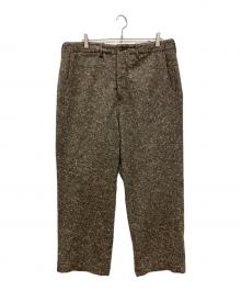 BUZZ RICKSON'S（バズリクソンズ）の古着「AVIATION ASSOCIATES NEP WOOL TROUSERS ネップウールトラウザーズ  ウールパンツ　ボタンフライ」｜ブラウン