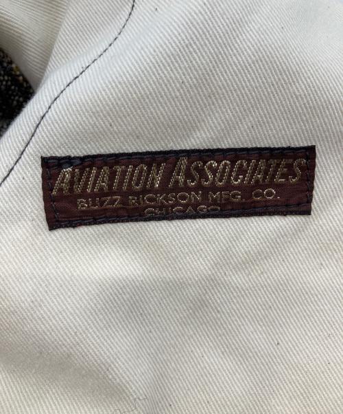 BUZZ RICKSON'S（バズリクソンズ）Buzz Rickson's (バズリクソンズ) AVIATION ASSOCIATES NEP WOOL TROUSERS ネップウールトラウザーズ  ウールパンツ　ボタンフライ ブラウン サイズ: 96cm (W38)の古着・服飾アイテム