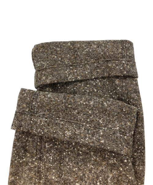 BUZZ RICKSON'S（バズリクソンズ）Buzz Rickson's (バズリクソンズ) AVIATION ASSOCIATES NEP WOOL TROUSERS ネップウールトラウザーズ  ウールパンツ　ボタンフライ ブラウン サイズ: 96cm (W38)の古着・服飾アイテム