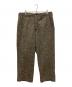Buzz Rickson's（バズリクソンズ）の古着「AVIATION ASSOCIATES NEP WOOL TROUSERS ネップウールトラウザーズ  ウールパンツ　ボタンフライ」｜ブラウン