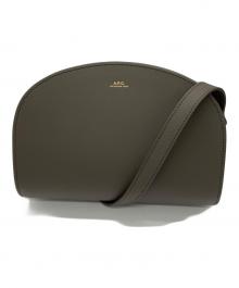 A.P.C.（アーペーセー）の古着「ハーフムーンショルダーバッグ」｜グレー