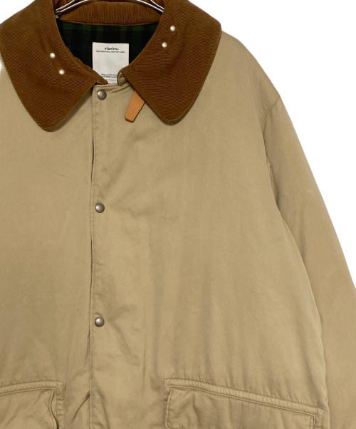 VISVIM（ビズビム）VISVIM (ビズビム) BLACK KITE COAT ベージュ×ブラウン サイズ:3の古着・服飾アイテム