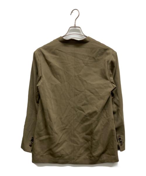 6(ROKU) BEAUTY&YOUTH（ロク ビューティーアンドユース）6(ROKU) BEAUTY&YOUTH (ロク ビューティーアンドユース) NO COLLAR JACKET カーキ サイズ:Sの古着・服飾アイテム