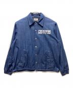 FACETASM×WIND AND SEAファセッタズム×ウィンダンシー）の古着「RIB DENIM COACH JACKET」｜インディゴ