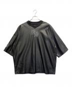 BREATHブレス）の古着「FAUX LEATHER GAME SHIRT」｜ブラック