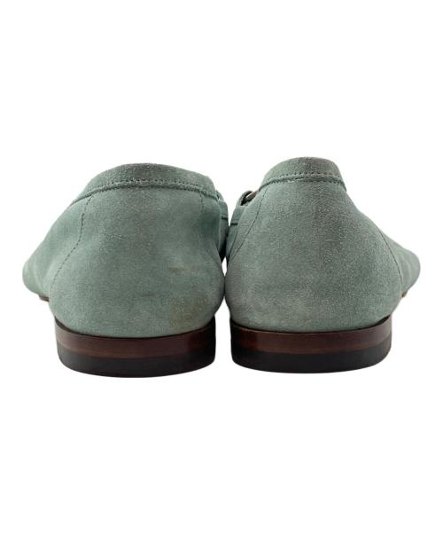 GUCCI（グッチ）GUCCI (グッチ) Suede Bamboo Horsebit Detail Loafer スカイブルー サイズ:7の古着・服飾アイテム